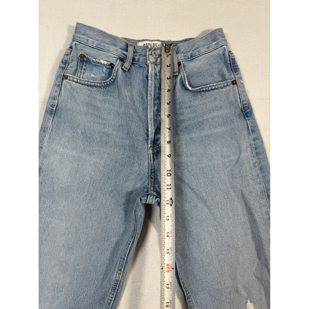 AGOLDE 90's Mid Rise Loose Fit Jeans Light Wash Organic Cotton 25